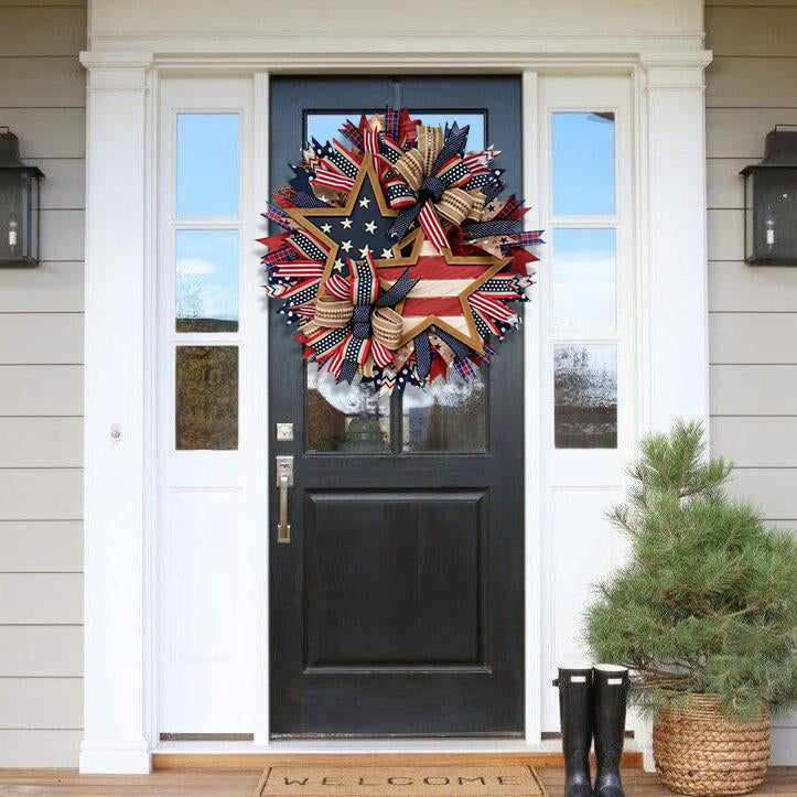 🌟Rustic Patriotic Stars Wreath