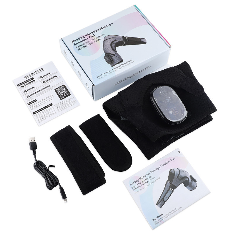 Smart Touchscreen Heated Shoulder Brace — USB-Rechargeable Thermal & Massage Support