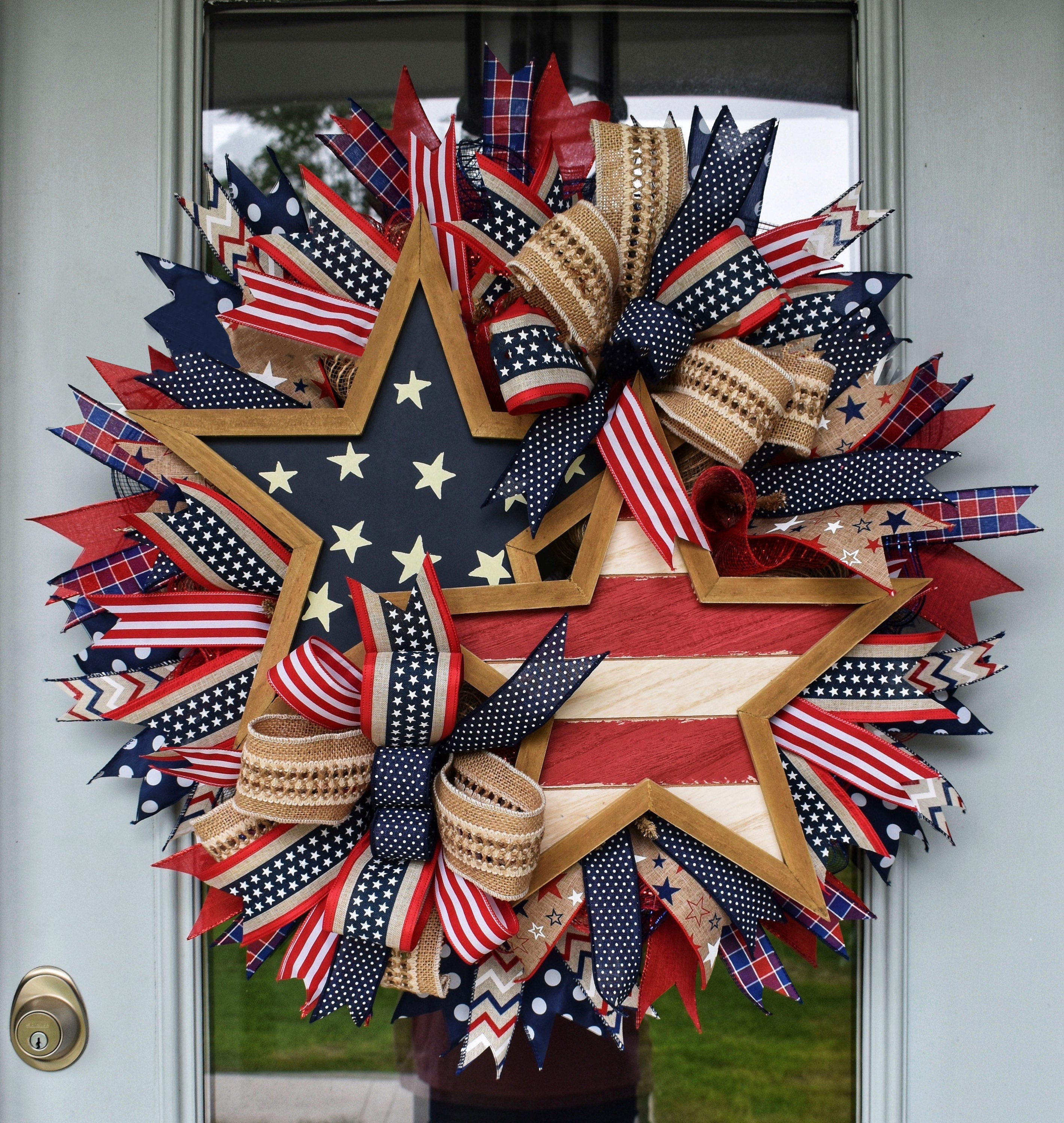 🌟Rustic Patriotic Stars Wreath